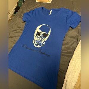 Blue Skull Graphic Tee